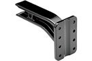 Pintle Hook Receiver Mount, Forged Shank, 18,000 lbs.