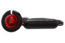 Super 33 Round Black Flange Mount Red LED Auxiliary Light