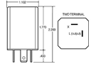 Truck-Lite Signal-Stat Solid-State Flasher Dimensions