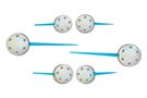 US Speedo Replacement Gauge Needles in Satin Hub with Blue Needle