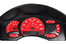 US Speedo Daytona Edition Gauge Face Kit for Nissan Titan in Red