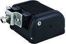 Vision X Xmitter Elite Double Stack Light's black housing and stud mounting system