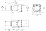 Warn DC1200 Industrial Hoist Dimensions