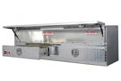 Westin Brute 72 Inch High Cap Stake Bed Contractor TopSider Tool Box with Bottom Drawers