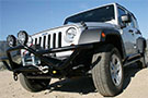 Westin Winch Mount mounts directly to the Jeep Wrangler's frame