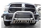 Westin Ultimate Bull Bar with Stainless Skid Plate and Westin Logo - Chrome; Installed on Dodge Ram