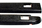 Westin Wade Bed Rail Caps Ribbed with Stake Pocket Holes