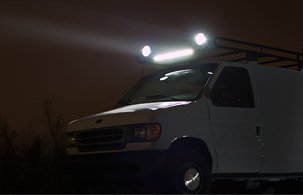 Truck with pencil lights