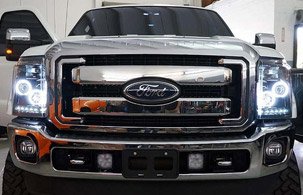 Ford Truck with Long Range Driving Lights