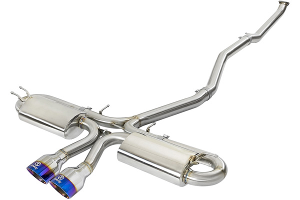 aFe 49-36611 304 Stainless Steel Axle-Back Exhaust System with Polished Tip for Honda Fit L4-1.5L Engine 