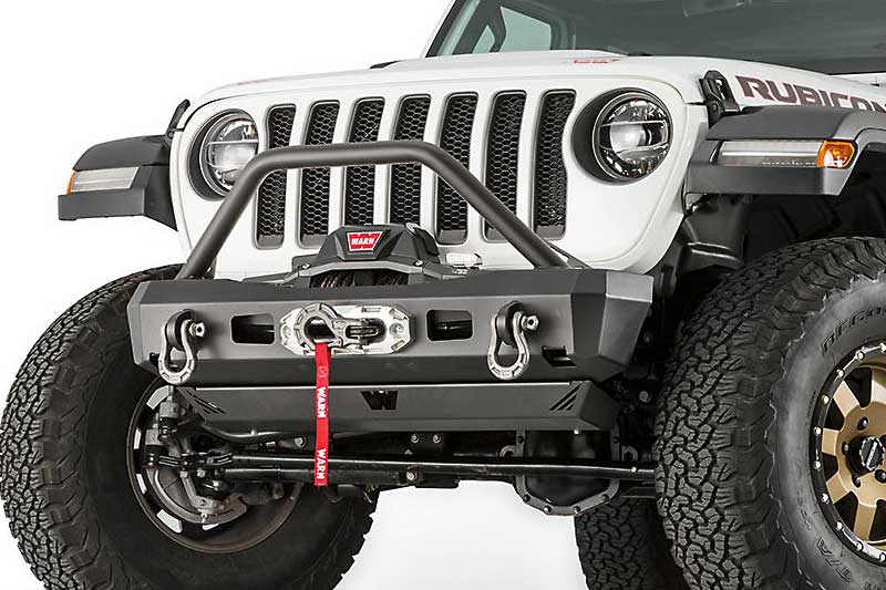 Warn Elite Series Stubby Front Bumper Jeep Wrangler | 4WheelOnline.com