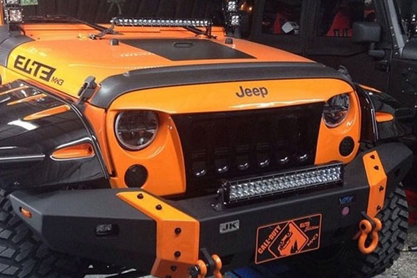 Recon Smoked Projector Led Headlights For 2007 2016 Jeep Wrangler Smoked Led Headlights With Chrome Inner Housings