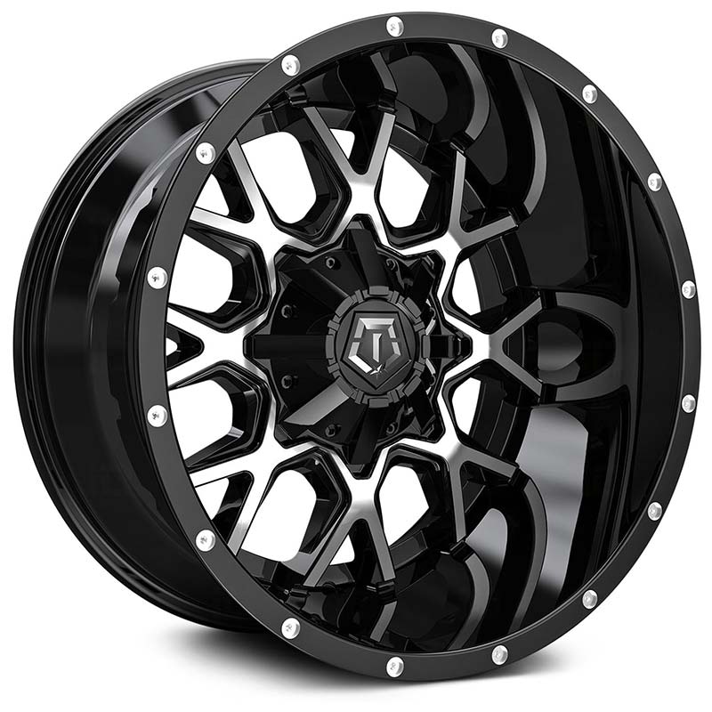 TIS 549MB Gloss Black w/ Machined Face Wheels | 4WheelOnline.com