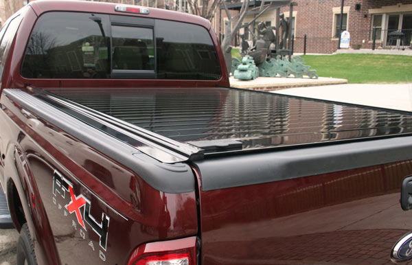 Ford f-250 with a metal cover
