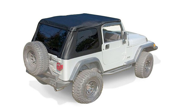 XHD Bowless Soft Tops 97-06 Jeep Wrangler TJ Uses OE Door ...