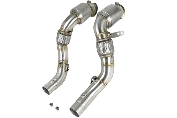 aFe Power 48-43020-HC Twisted Steel Down Pipes Street 