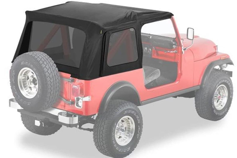 Bestop Supertop Soft Tops 76-95 Jeep Wrangler YJ and CJ7 with Tinted ...